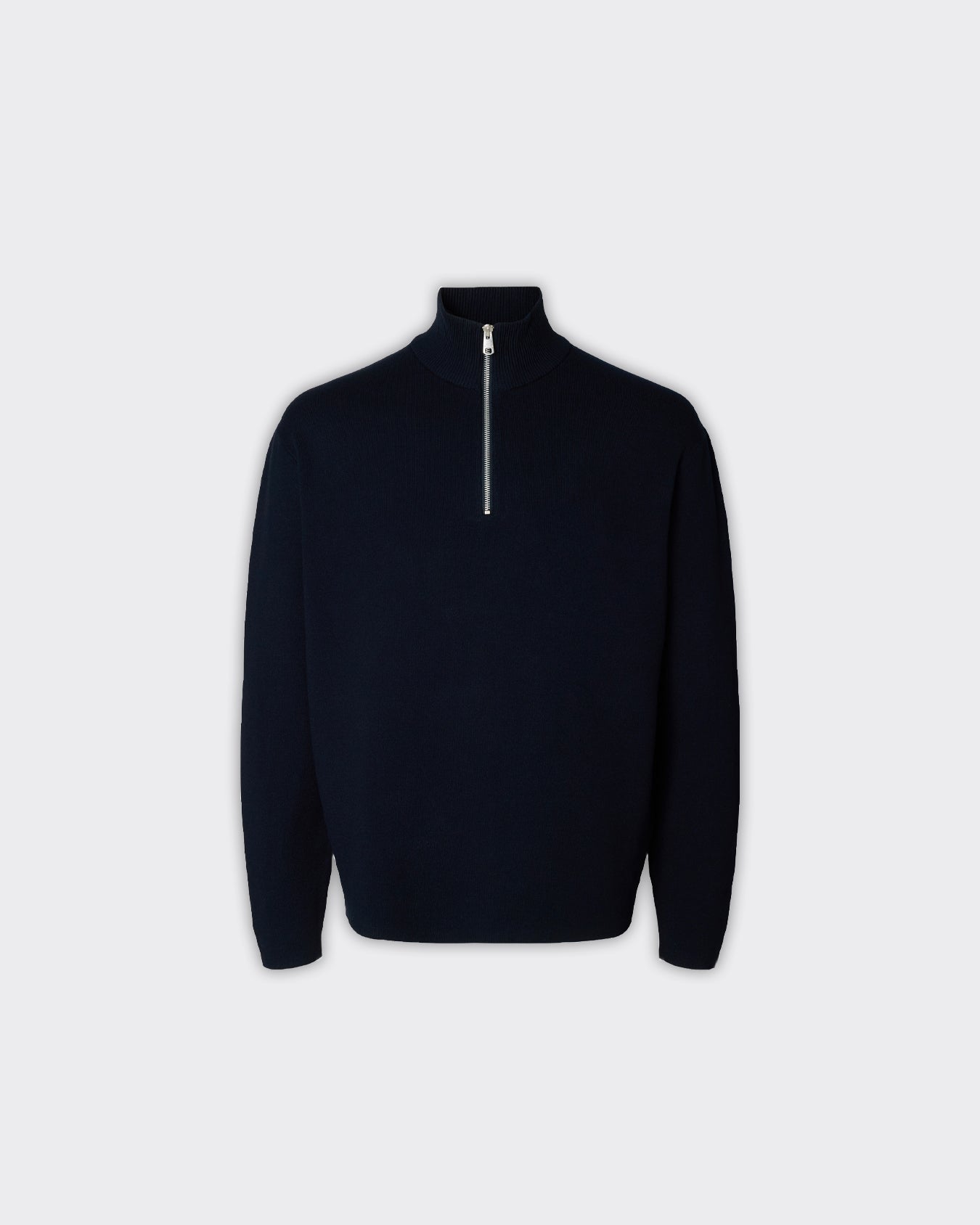Selected Homme Polo Teller Knit Half Zip Sky Captain
