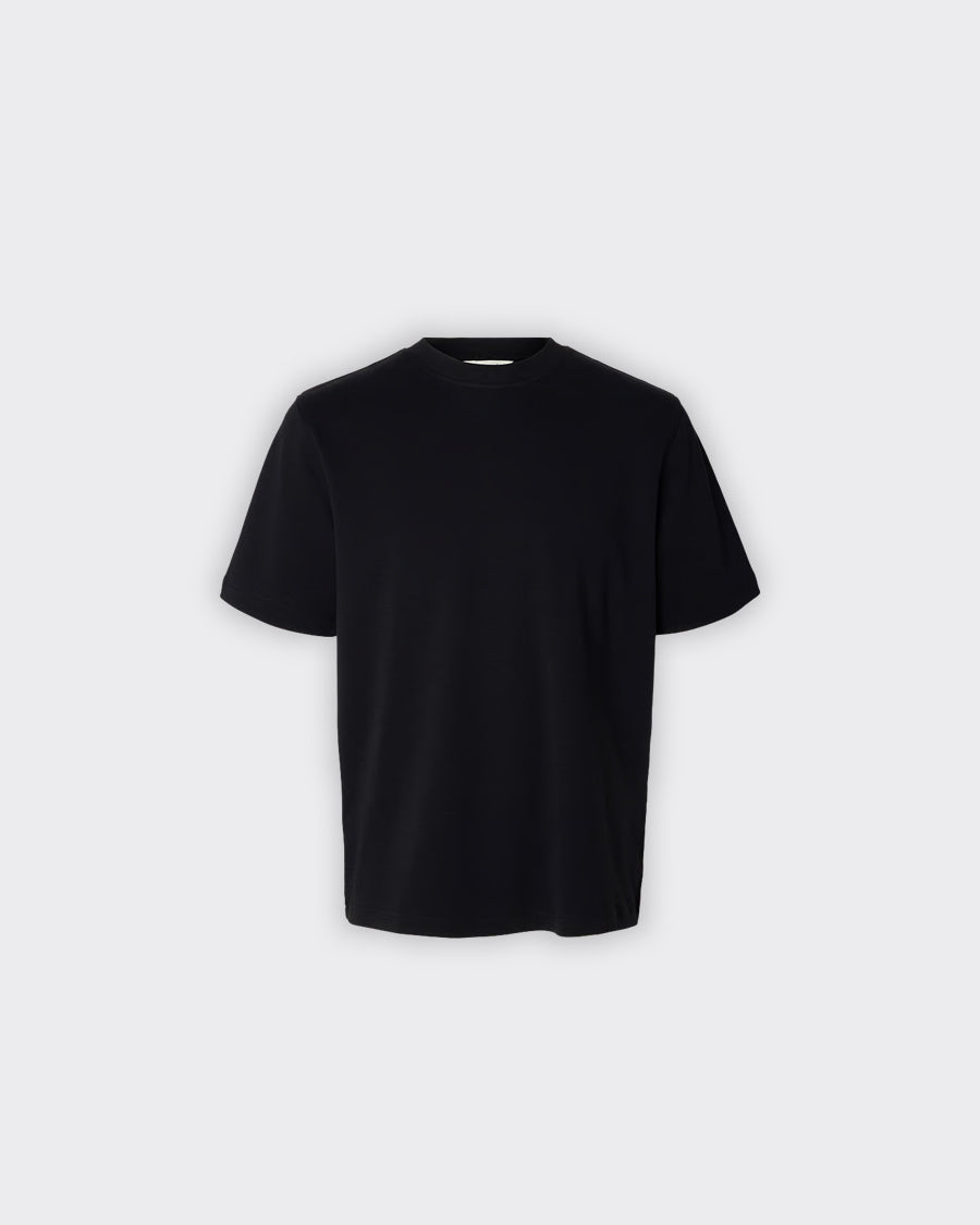 Selected Homme T-Shirt Taj Mid Wgt Nera