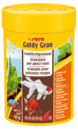 Sera Goldy Granul mangime in granuli per pesci rossi grandi e d'acqua fredda 30 gr (100 ml) - 1° ORDINE? scegli tra BZR5 - BZR20 + 200 pt fedeltà