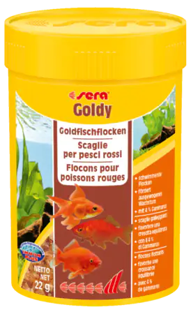 Sera Goldy mangime completo in scaglie per pesci rossi e d'acqua fredda 22 gr (100 ml) - 1° ORDINE? scegli tra BZR5 - BZR20 + 200 pt fedeltà