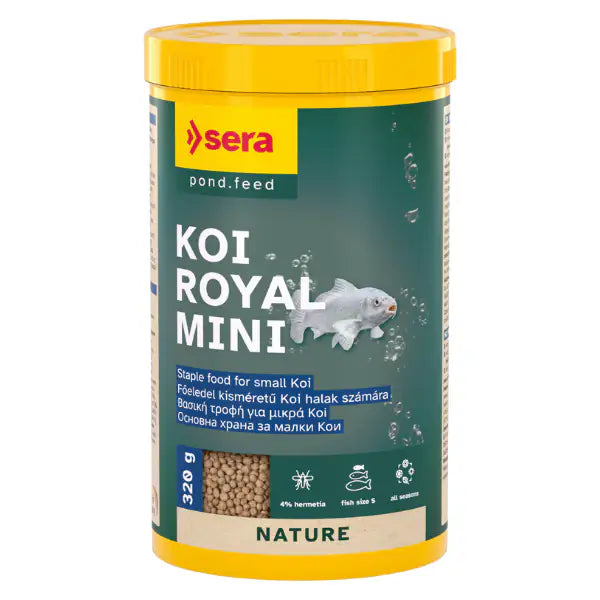 Sera Koi Royal Mini mangime per piccole Koi in granuli 320 gr (1000 ml) - 1° ORDINE? scegli tra BZR5 - BZR20 + 200 pt fedeltà