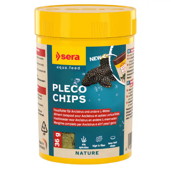 Sera Pleco Chips mangime per Loricaridi e Botie 36 gr (100 ml) - 1° ORDINE? scegli tra BZR5 - BZR20 + 200 pt fedeltà