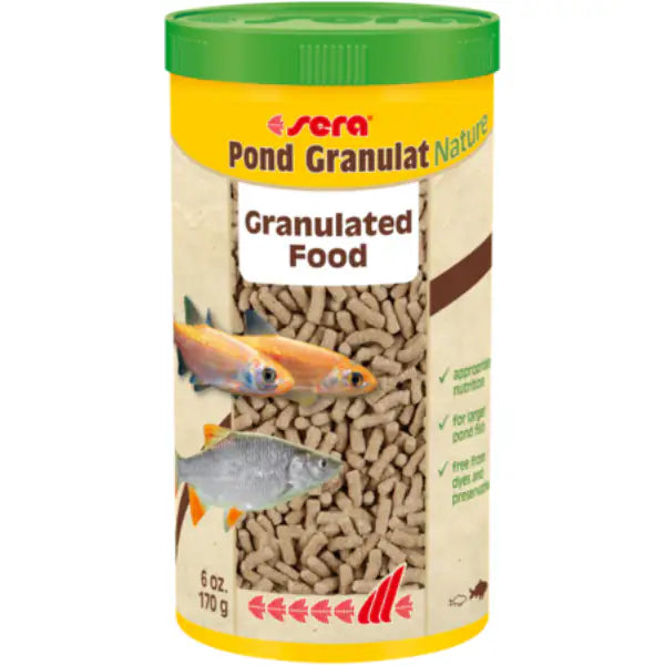 Sera Pond Granulat Nature mangime per pesci da laghetto Koi e grandi pesci rossi 170 gr (1000 ml) - 1° ORDINE? scegli tra BZR5 - BZR20 + 200 pt fedeltà