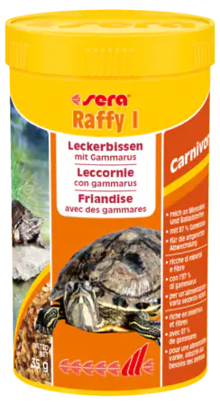 Sera Raffy I Turtles 35 gr (250 ml) - Cibo per tartarughe - 1° ORDINE? scegli tra BZR5 - BZR20 + 200 pt fedeltà