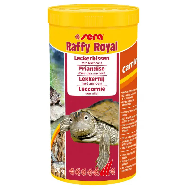 Sera Raffy Royal 1000 ml - Cibo per tartarughe - 1° ORDINE? scegli tra BZR5 - BZR20 + 200 pt fedeltà