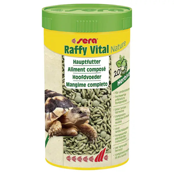 Sera Raffy Vital Nature mangime per rettili erbivori 320 gr (1000 ml) - Cibo per tartarughe - 1° ORDINE? scegli tra BZR5 - BZR20 + 200 pt fedeltà