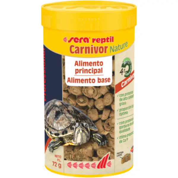 Sera Reptil Professional Carnivor 72 gr (250 ml) - Cibo per tartarughe - 1° ORDINE? scegli tra BZR5 - BZR20 + 200 pt fedeltà