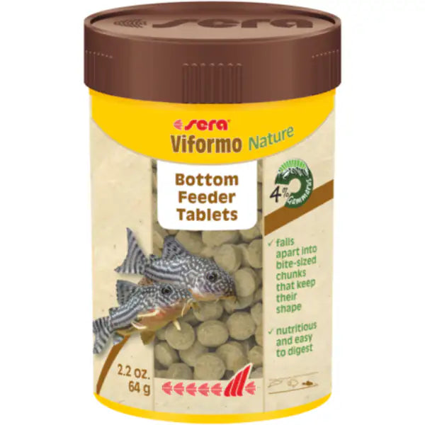 Sera Viformo Nature mangime in pastiglie per pesce gatto e pesci da fondale 64 gr (100 ml) - 1° ORDINE? scegli tra BZR5 - BZR20 + 200 pt fedeltà