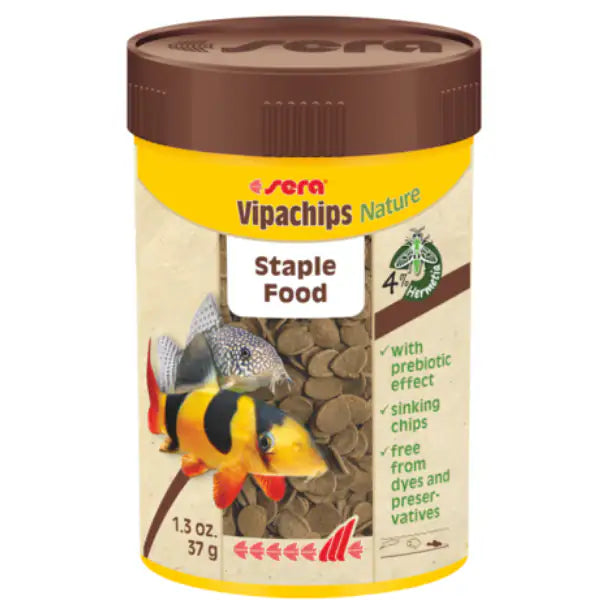 Sera Vipachips Nature mangime per pesci di fondo 100 ml - 1° ORDINE? scegli tra BZR5 - BZR20 + 200 pt fedeltà