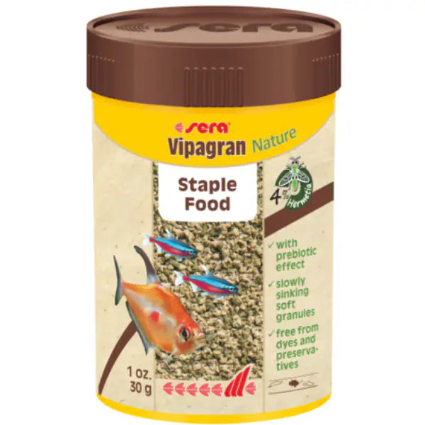 Sera Vipagran Nature mangime di base in granuli per pesci ornamentali 30 gr (100 ml) - 1° ORDINE? scegli tra BZR5 - BZR20 + 200 pt fedeltà