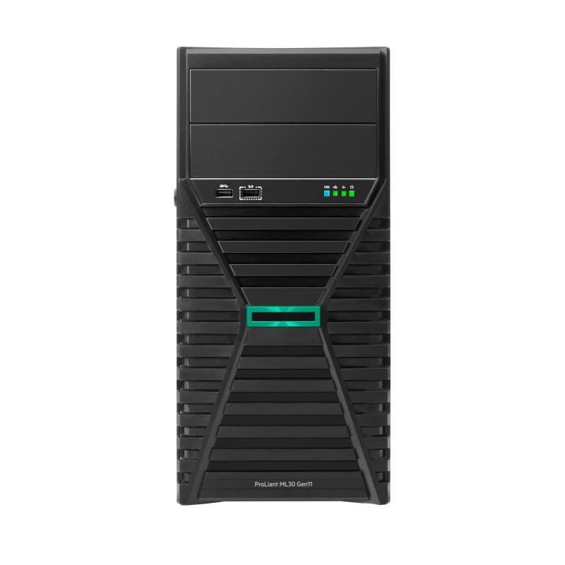Server hpe tower ml30 gen11 xeon 6325p 4core 3.50ghz 32gb ram 8x2.5 sff mr408i-p 4x1gbe ns204i-u 1x800w 3ynbd smartch.