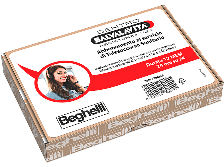 SERVIZIO ABBONAMENTO BEGHELLI ABB TELESOCCORSO BASE box