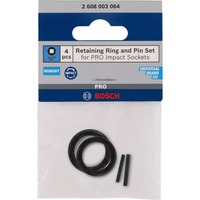 Set anello di bloccaggio e perno, per bussola PRO Impact 1/4", Backup