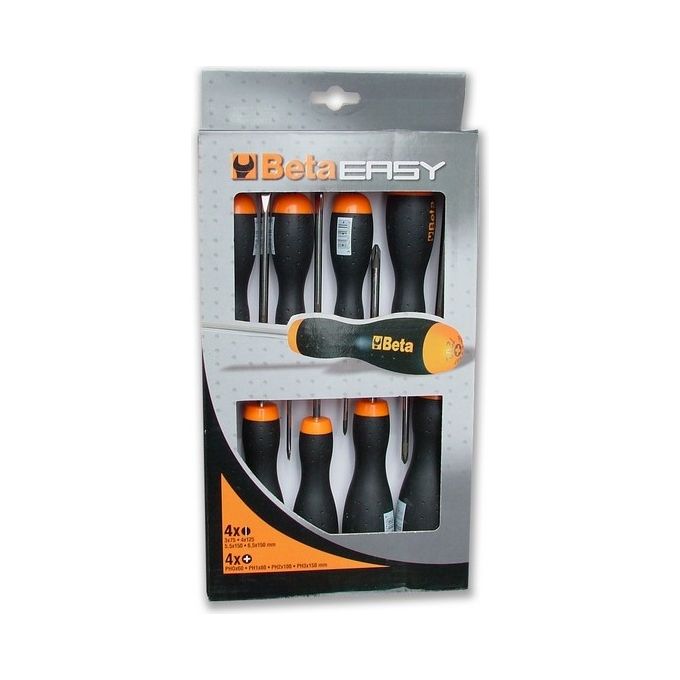 Set cacciaviti assortiti 1203E/D8 8 pz BETAEASY 012030008 Set cacciaviti assortiti 1203E/D8 8 pz BETAEASY 012030008