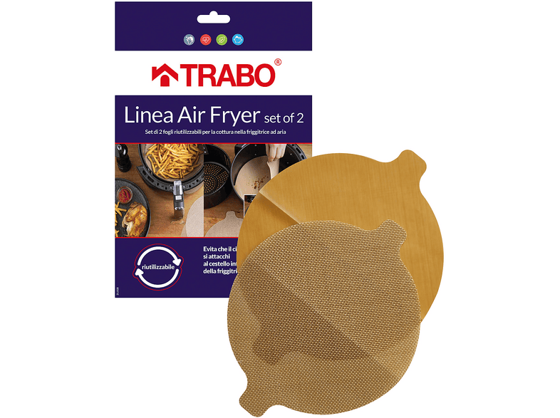 SET CARTA FORNO TRABO TONDO X AIR FRYER