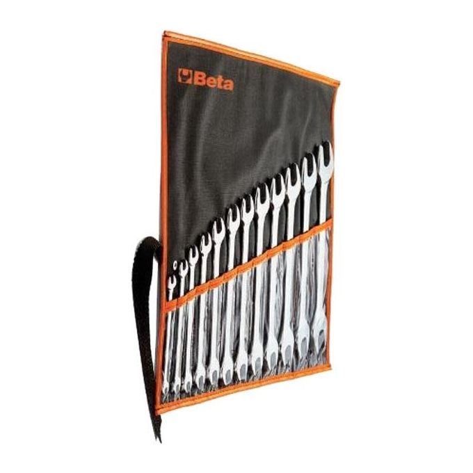 Set chiavi a forchetta 55/B12 12 pz Cromo satinato 000550162