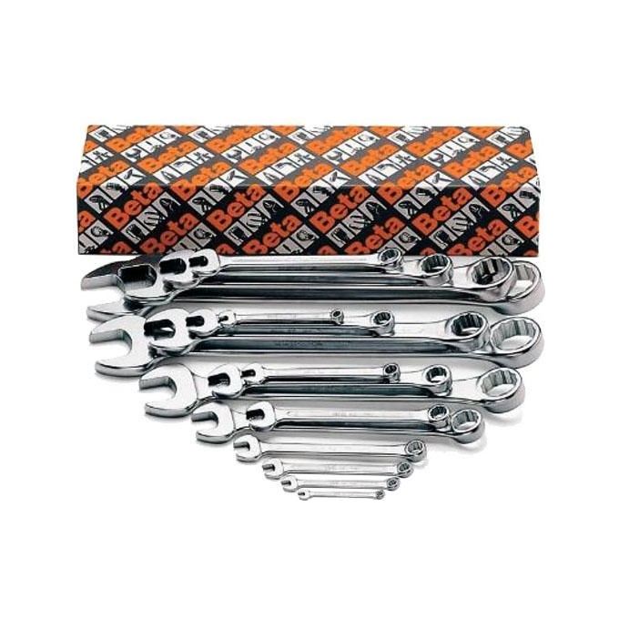 Set chiavi combinate poligonali 42/S17 17 pz Cromo satinato 000420065