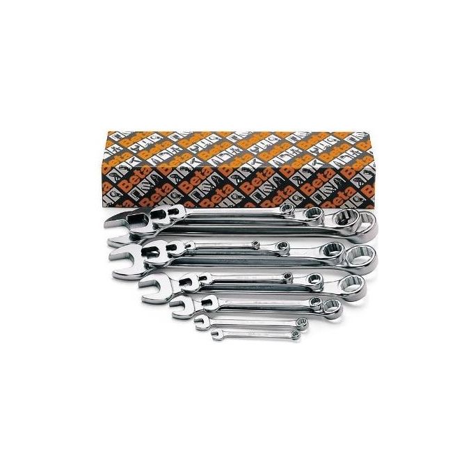 Set chiavi combinate poligonali 42/S26 26 pz Cromo satinato 000420070