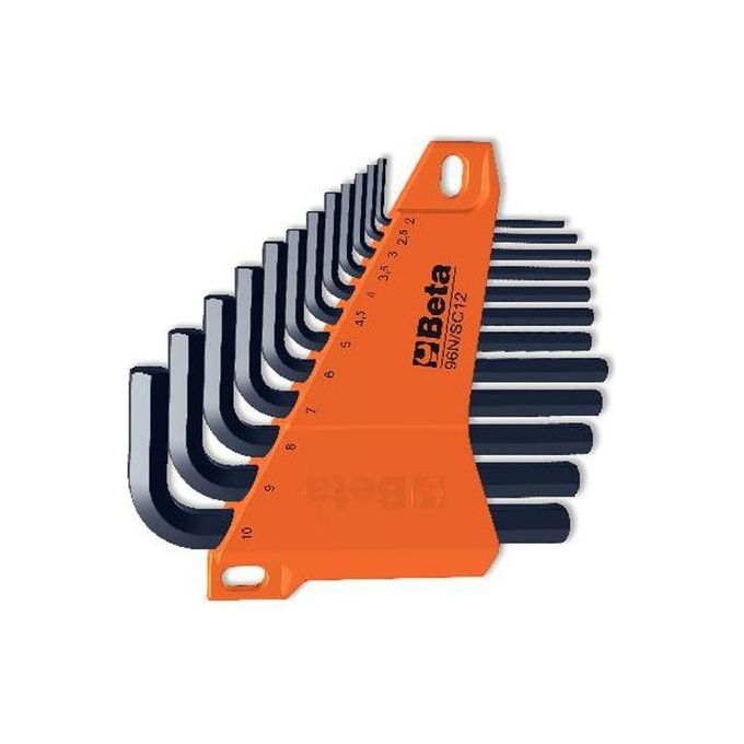 Set chiavi maschio esagonale piegate per brugole 12 pz 96N/SC12 Nero 000960661