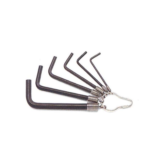 Set chiavi maschio esagonale piegate per brugole 6 pz 96N/ST Nero 000960640