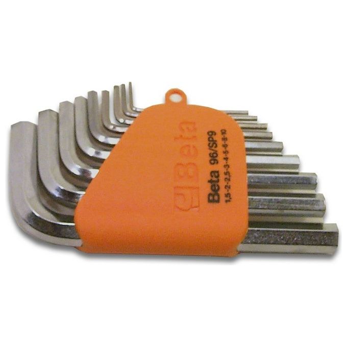 Set chiavi maschio esagonale piegate per brugole 9 pz 96/SC Cromo 000960374