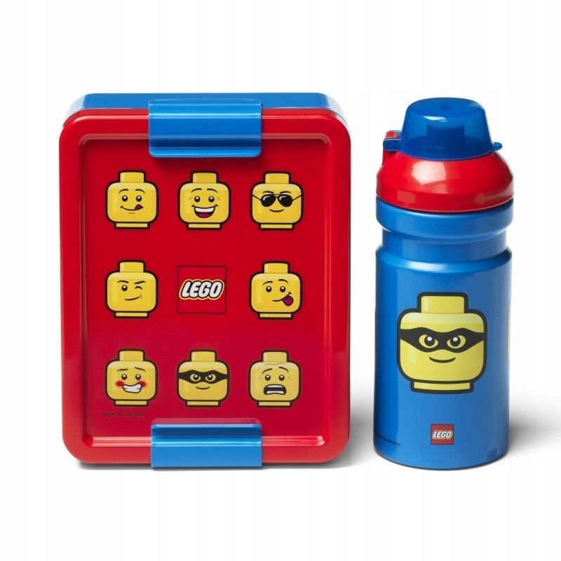 Set Composto Da Borraccia E Portapranzo Lego Da 1700 Ml. Regalo Ideale Per La Scuola O L'Asilo.