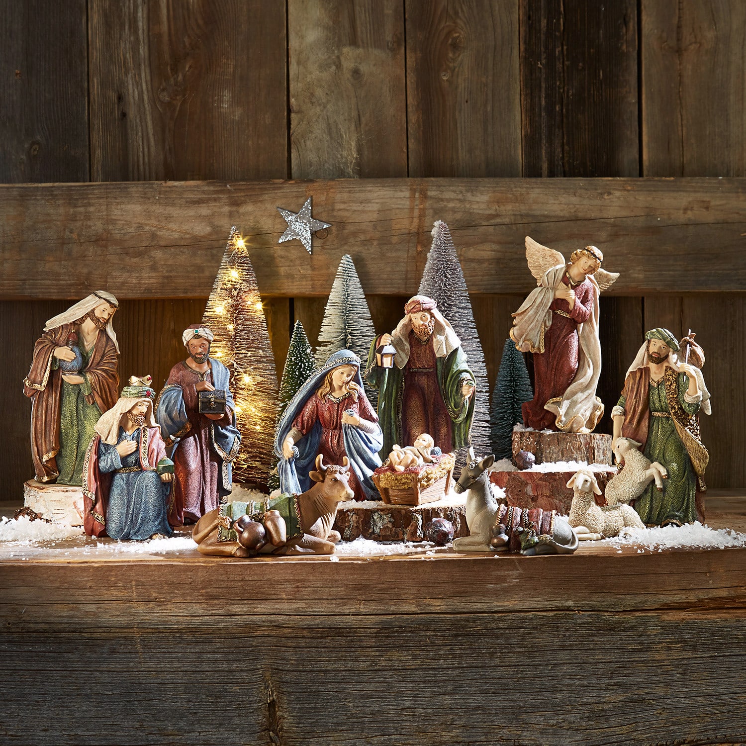 Set di 11 statuine per il presepe Christi Set di 11 statuine per il presepe Christi