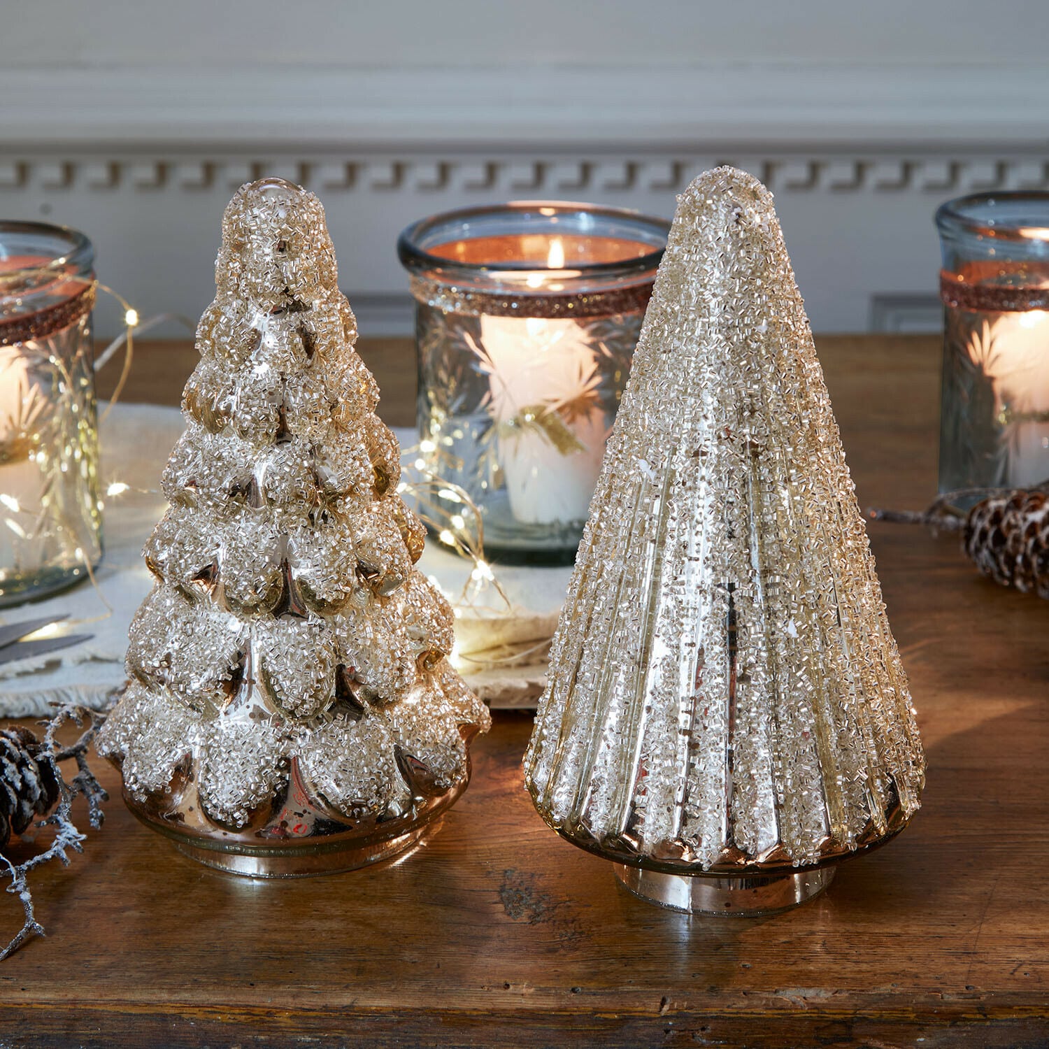 Set di 2 alberi decorativi Domélys