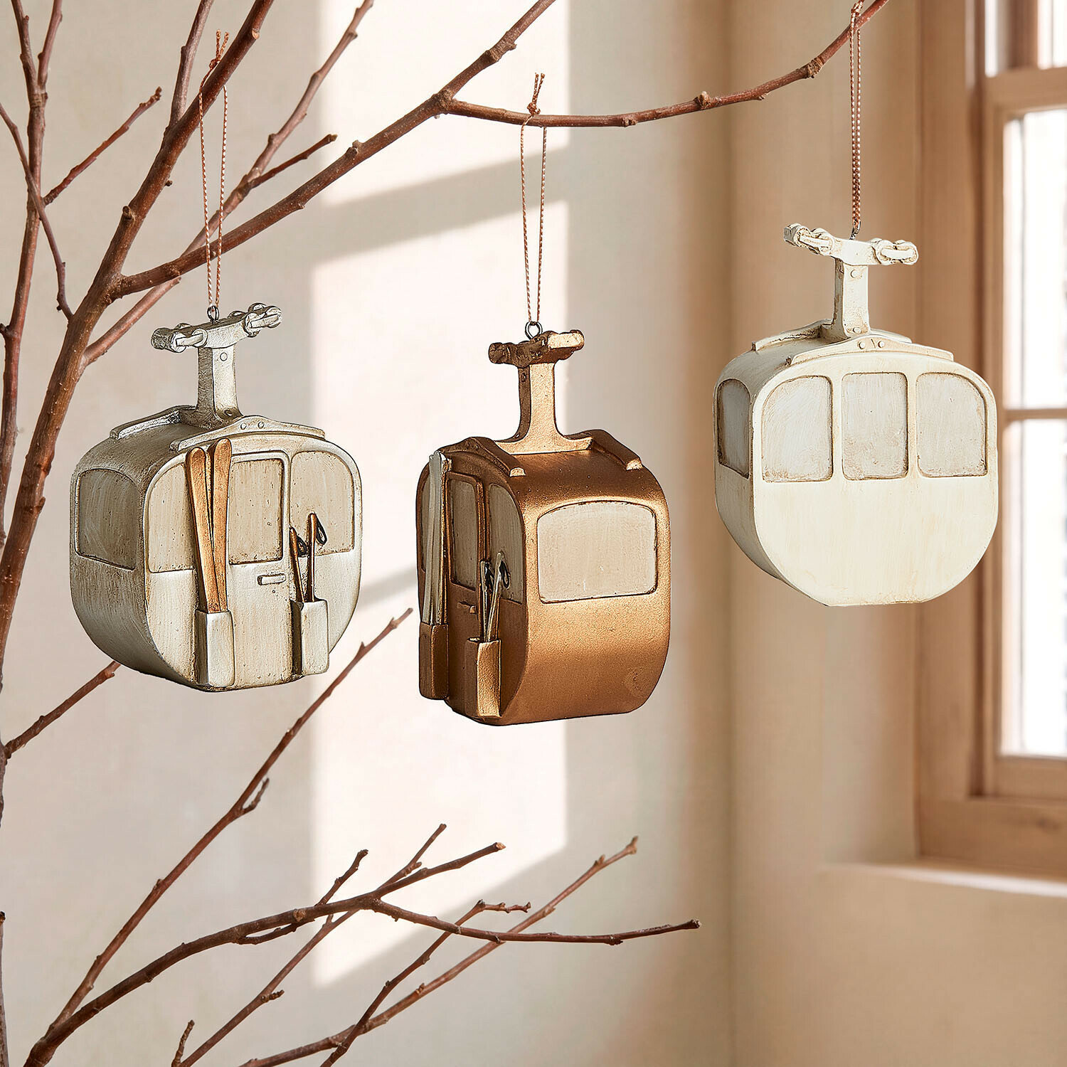 Set di 3 decorazioni da appendere
