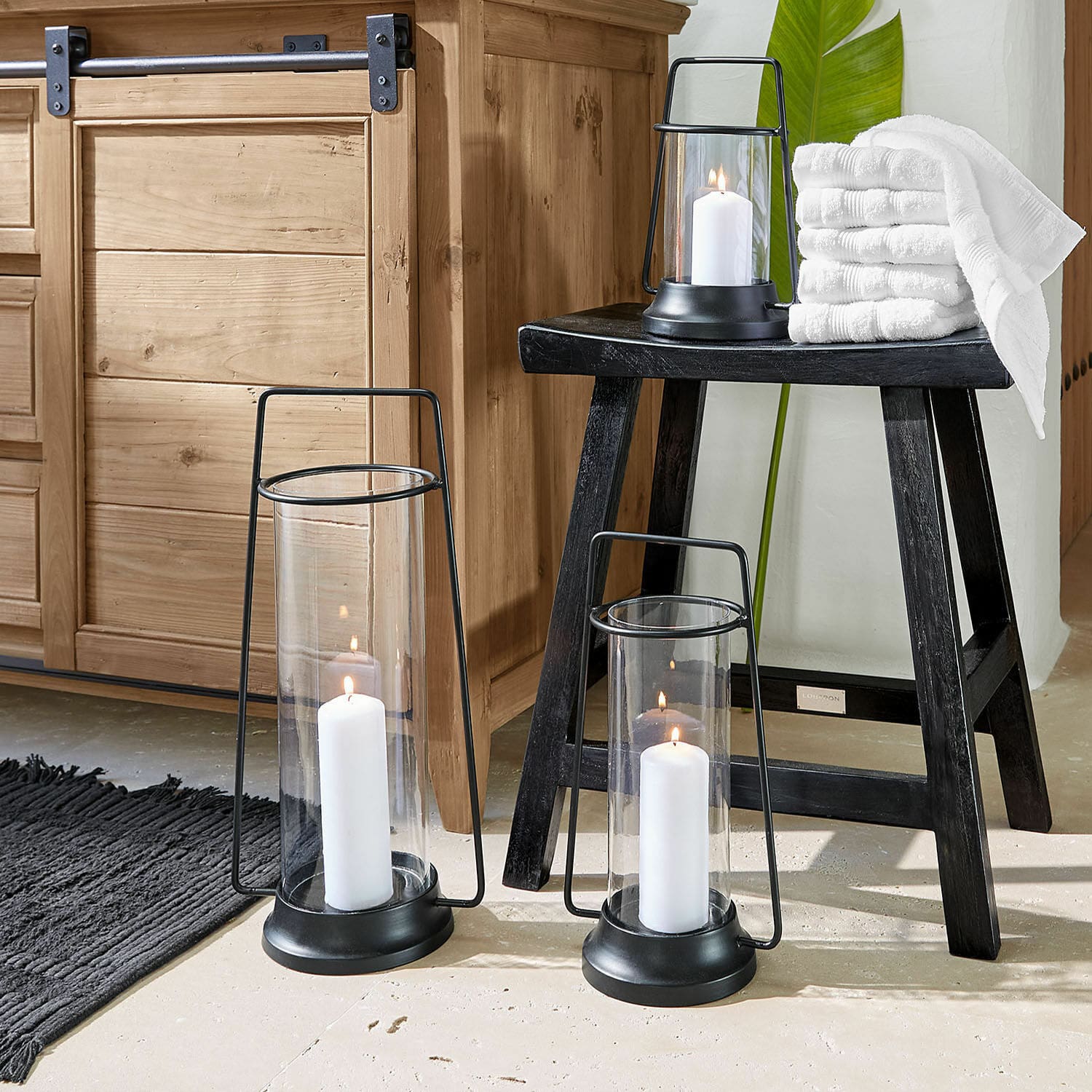 Set di 3 lanterne Mirandel