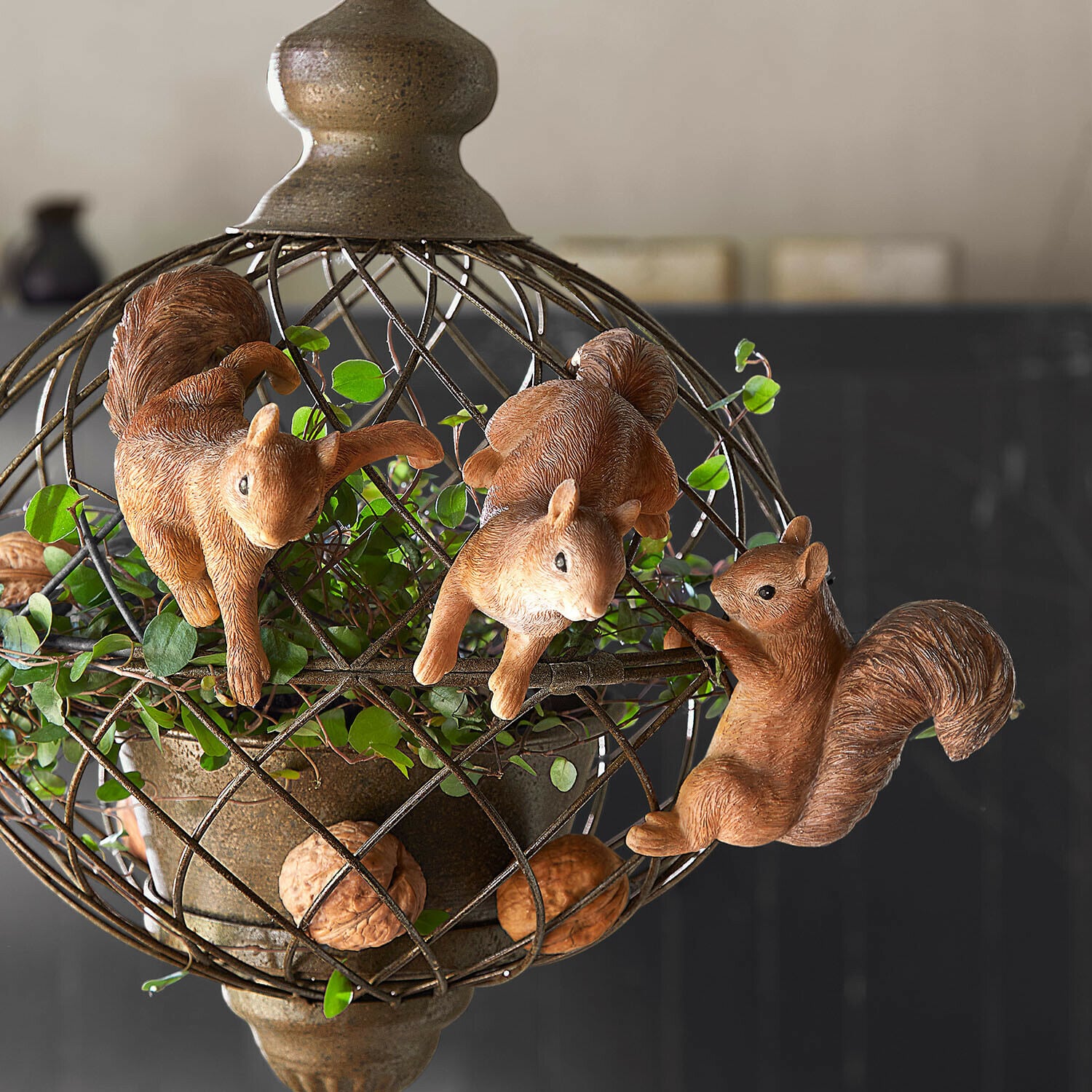 Set di 3 scoiattoli decorativi Sylvaraen