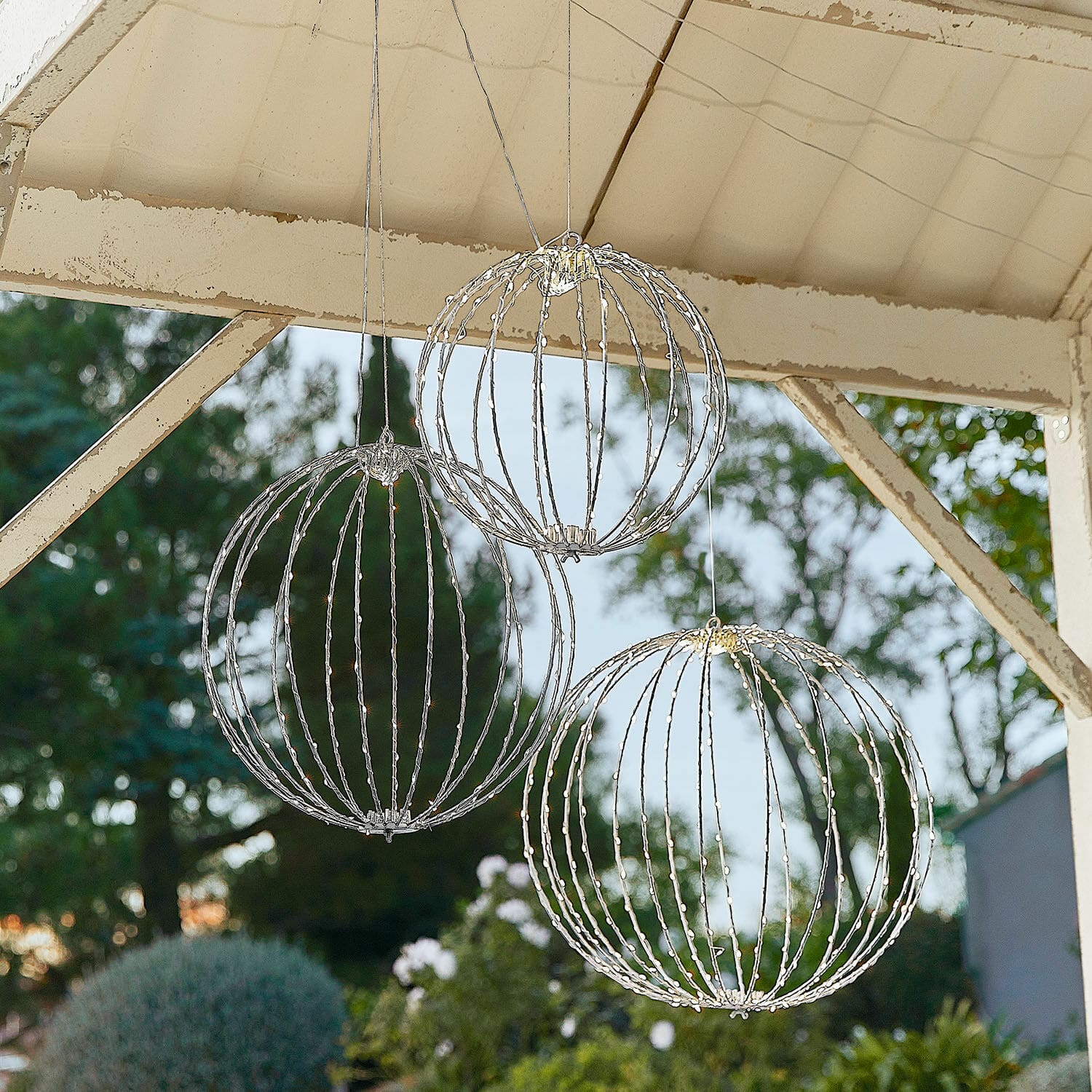 Set di 3 sfere a LED Brilliante