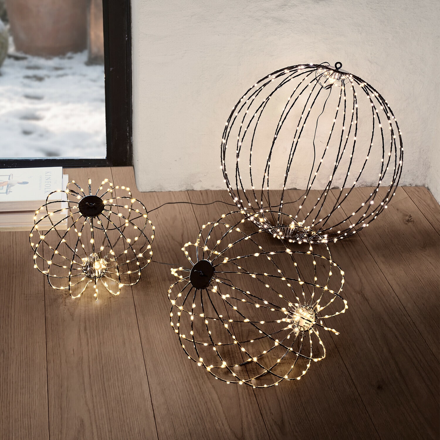 Set di 3 sfere a LED Brilliante