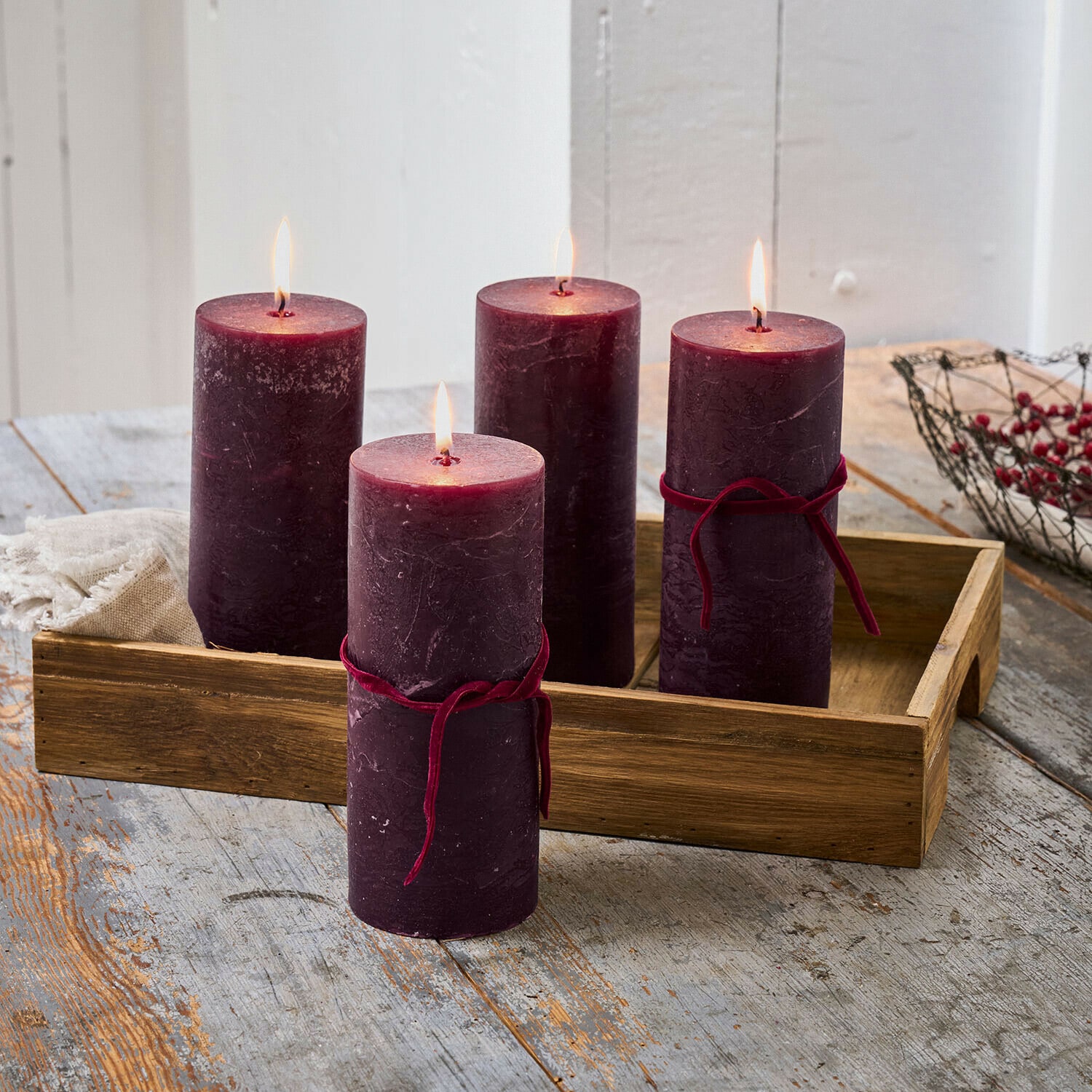 Set di 4 candele Homel Set di 4 candele Homel
