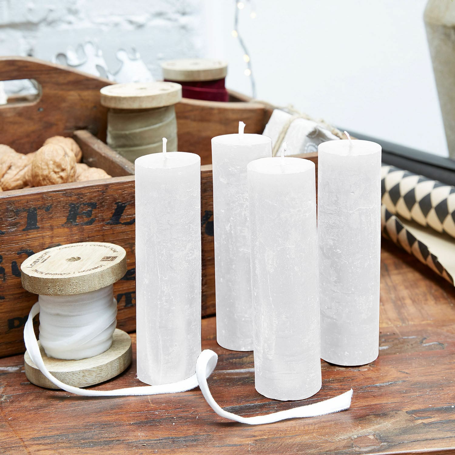 Set di 4 candele Muriel