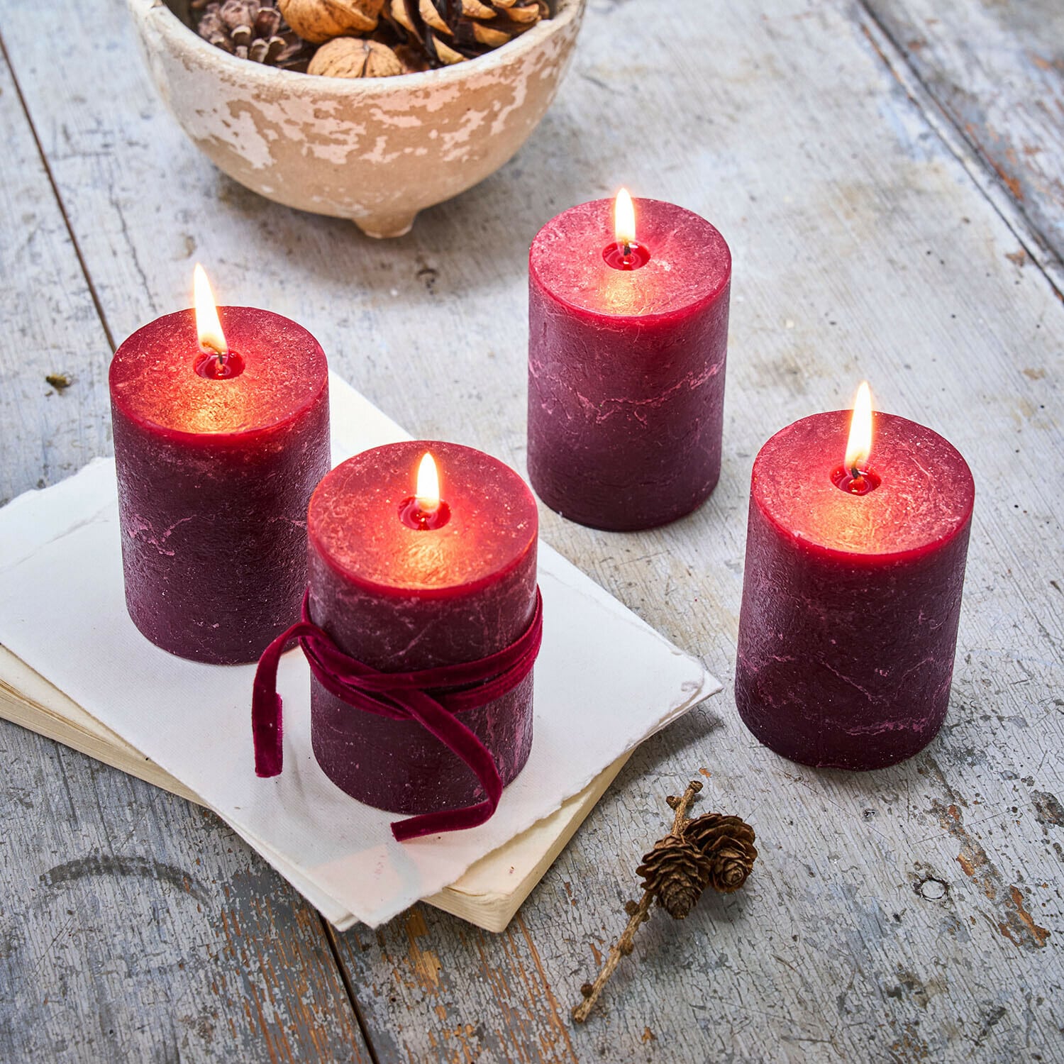 Set di 4 candele Virrans