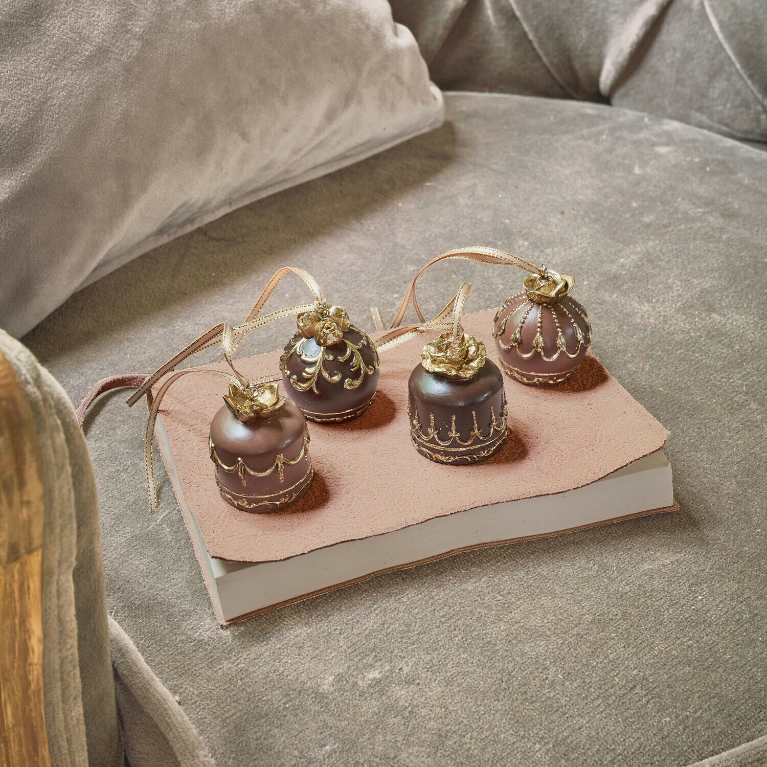 Set di 4 decorazioni da appendere