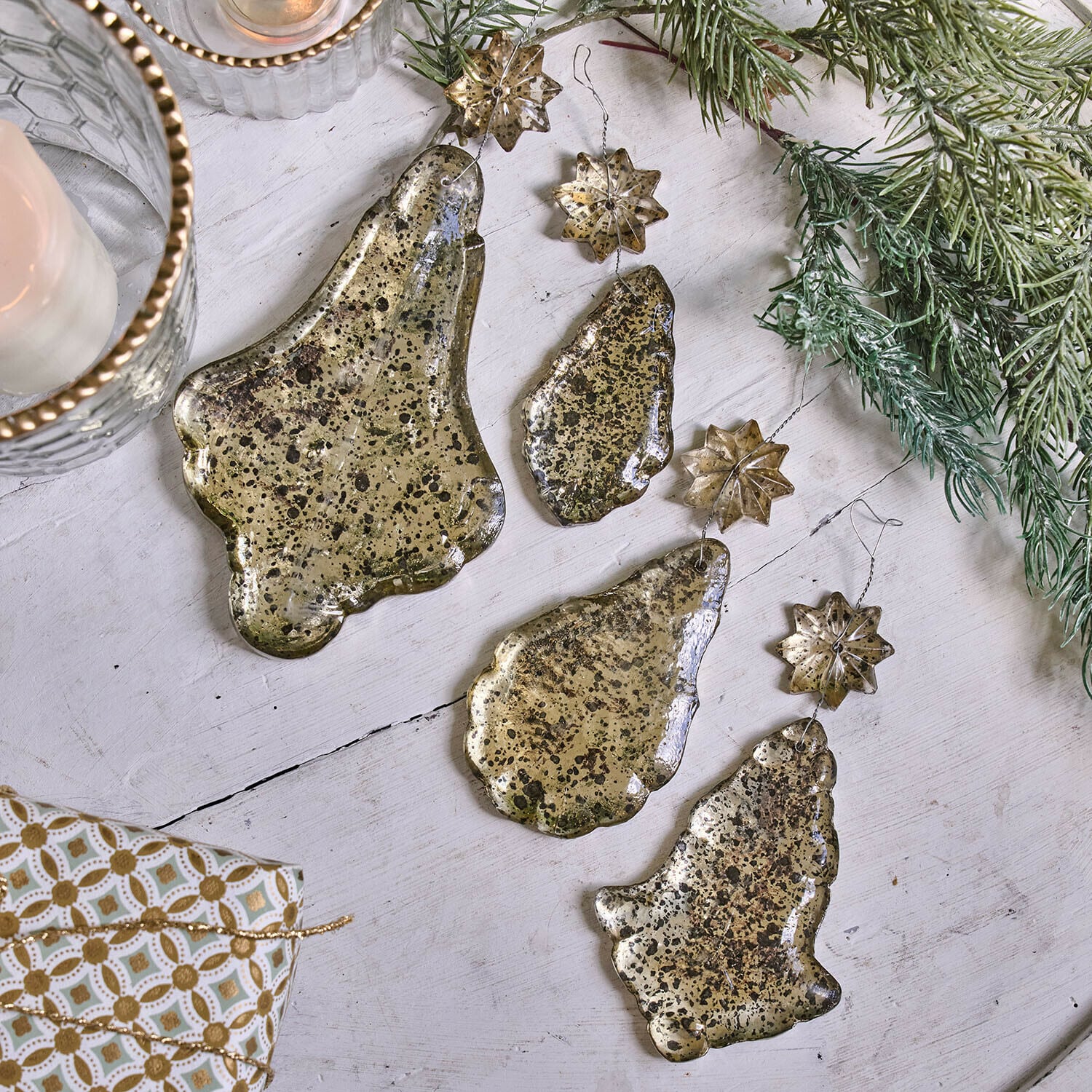 Set di 4 decorazioni natalizie Dolenza
