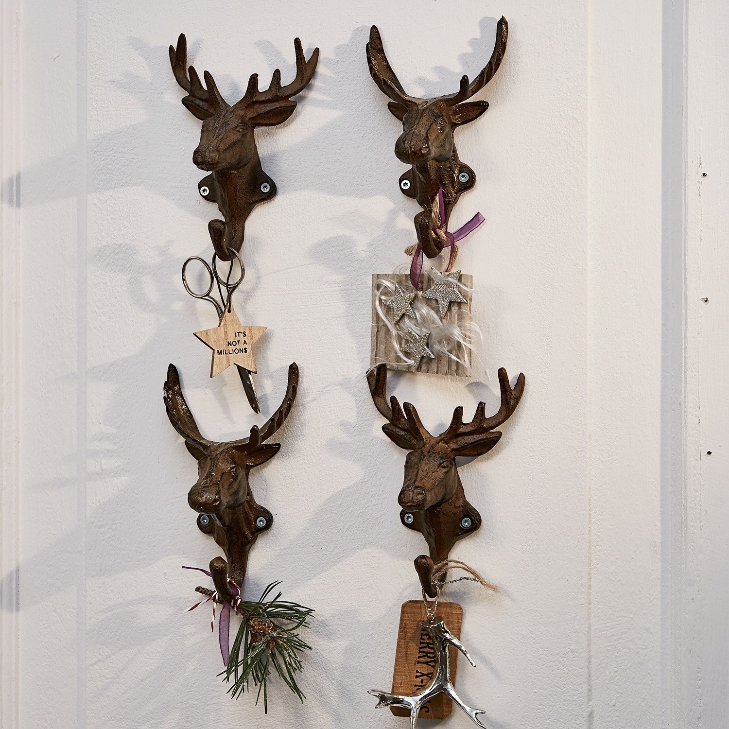 Set di 4 ganci Deer