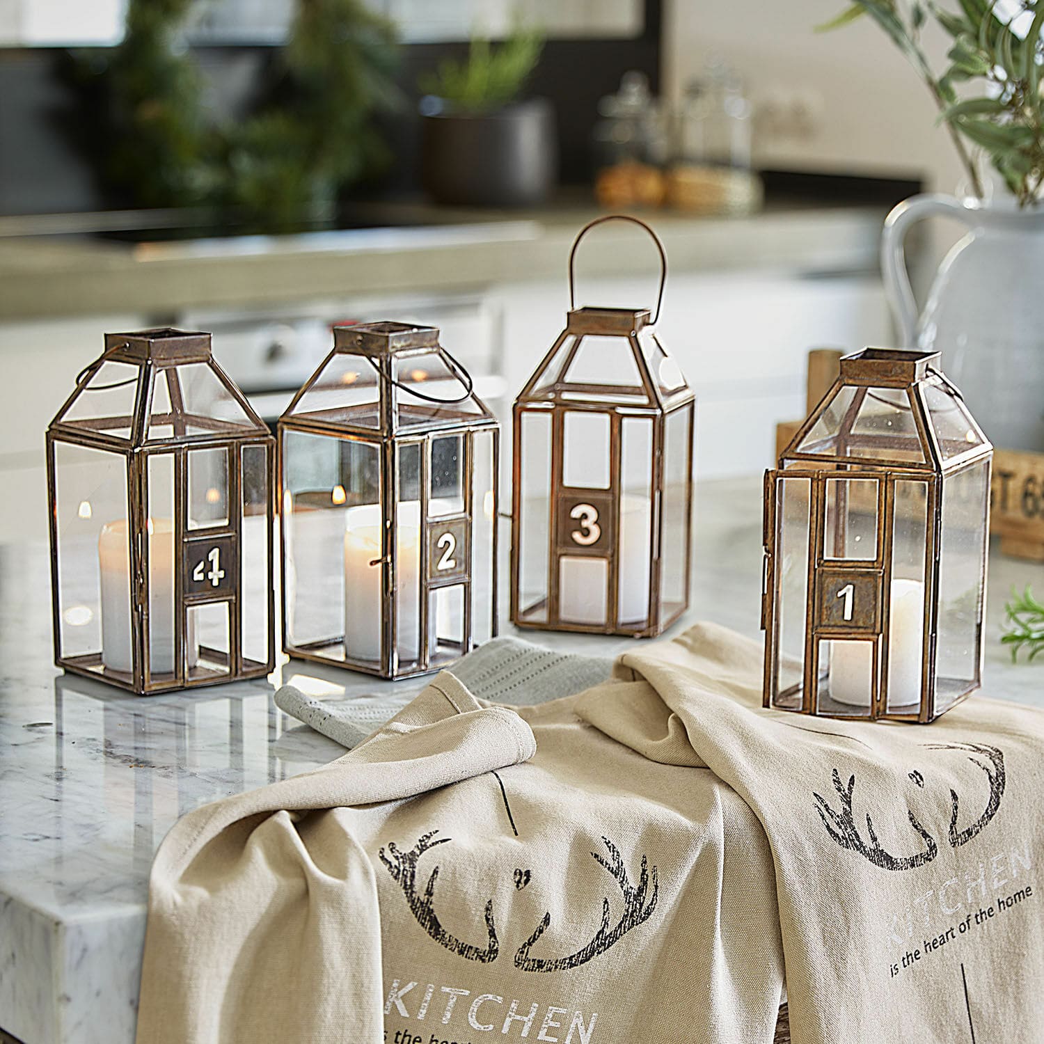 Set di 4 lanterne Lythoria