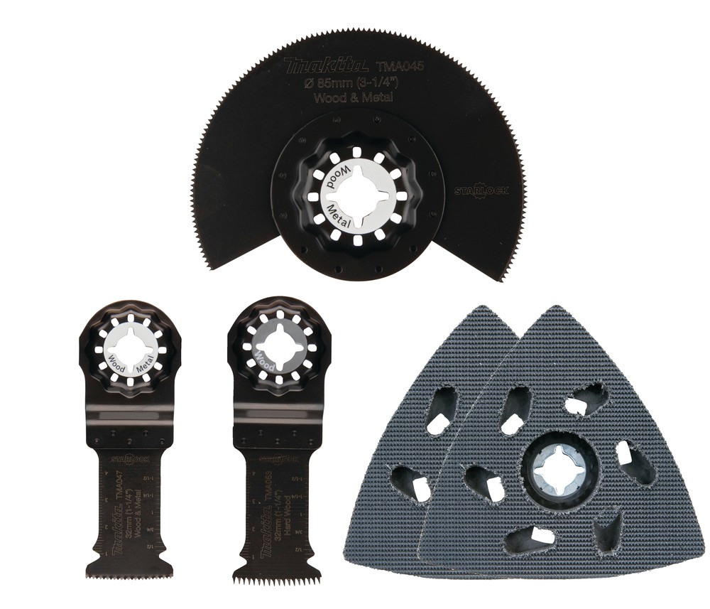 Set Di 5 Accessori Makita Starlock Per Legno - B-67511