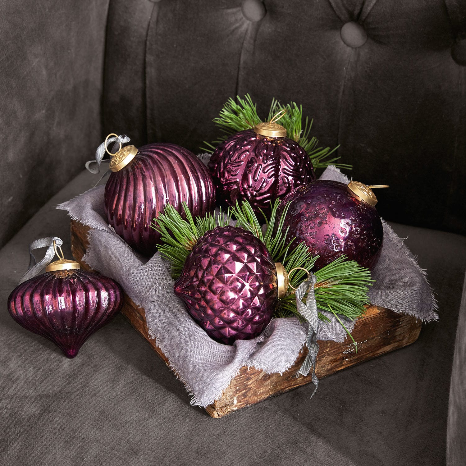 Set di 5 decorazioni natalizie Sambre