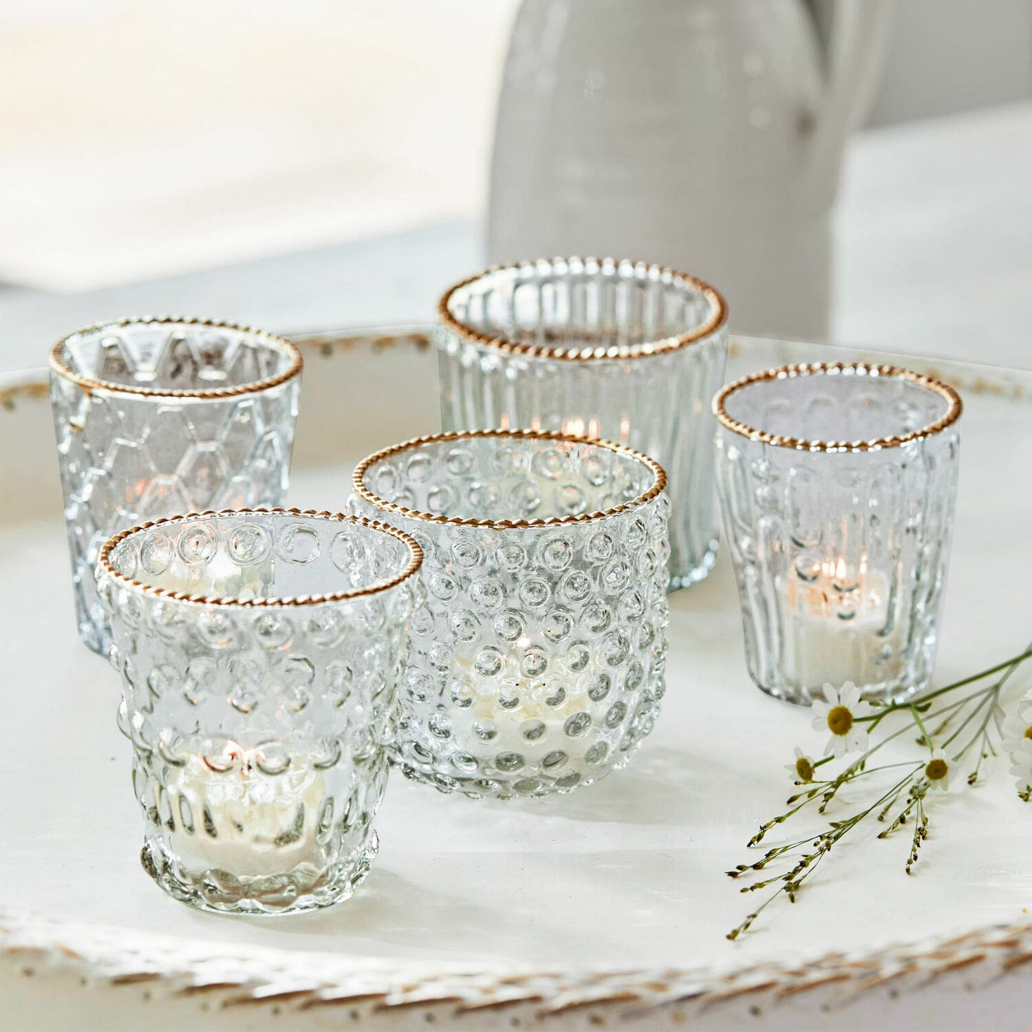 Set di 5 portalumini Jarnac