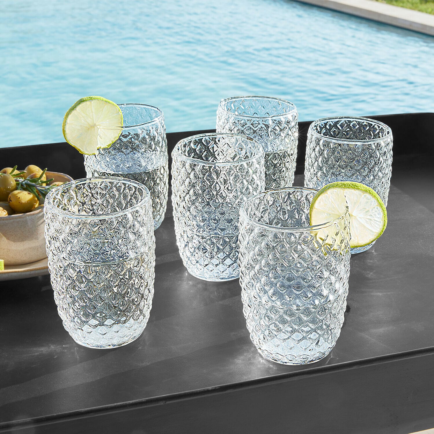 Set di 6 bicchieri Ivorias
