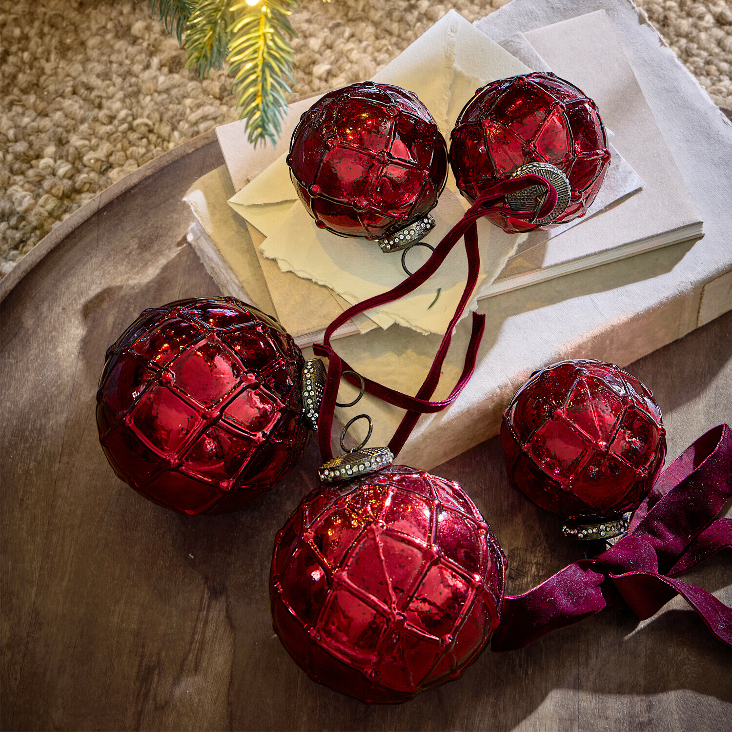 Set di 6 decorazioni natalizie Roubi