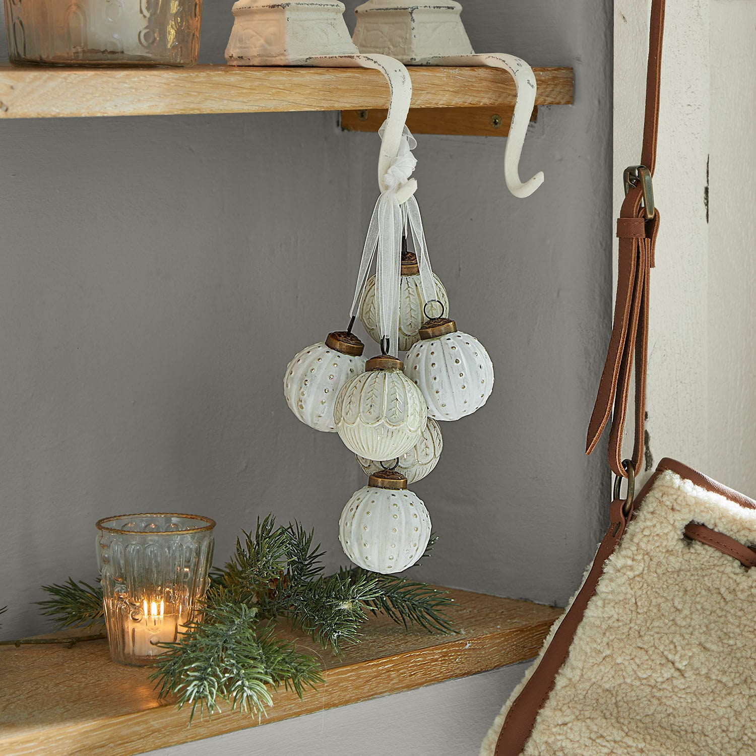 Set di 6 decorazioni natalizie Tara