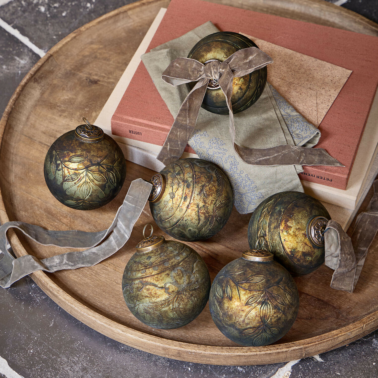 Set di 6 palline di Natale Goldenblist Set di 6 palline di Natale Goldenblist