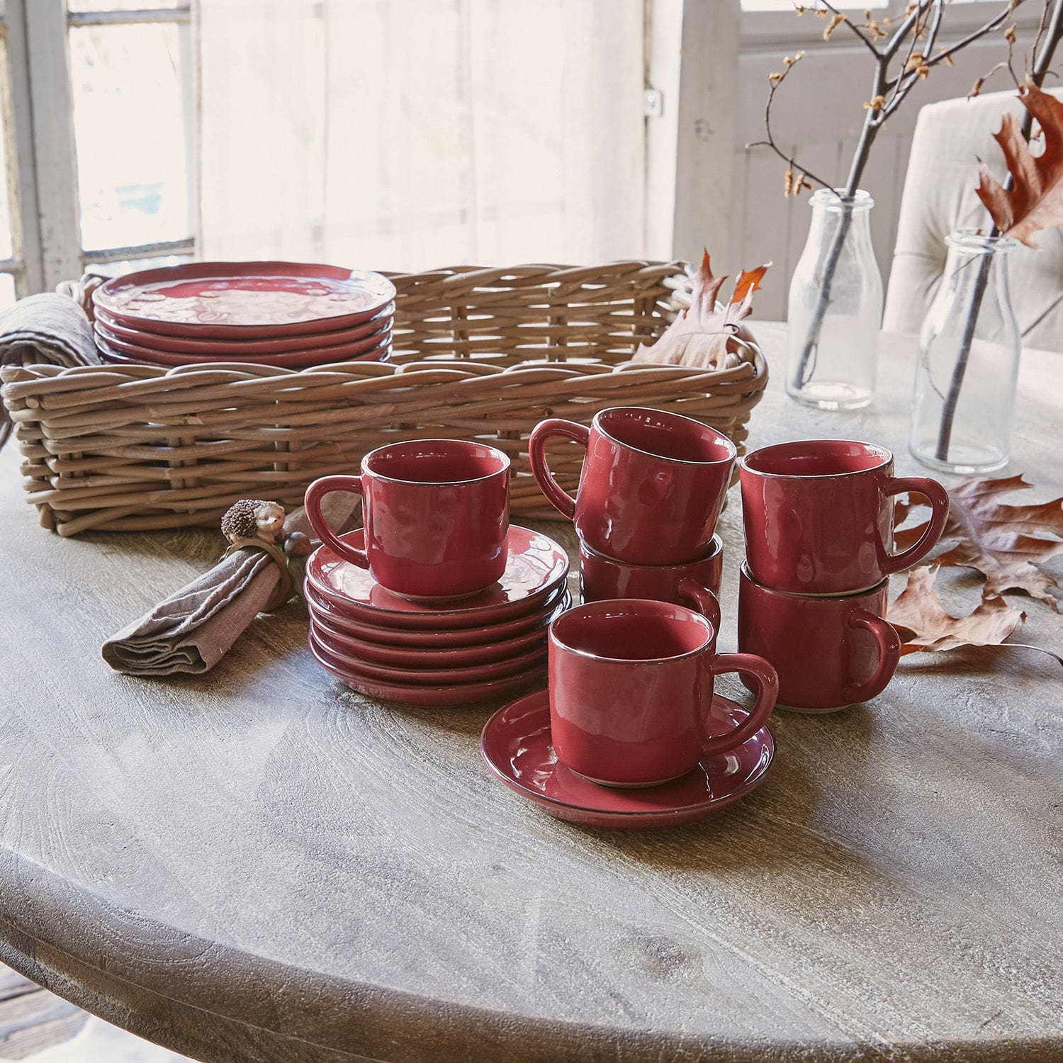 Set di 6 tazze con piattino Biarré Set di 6 tazze con piattino Biarré
