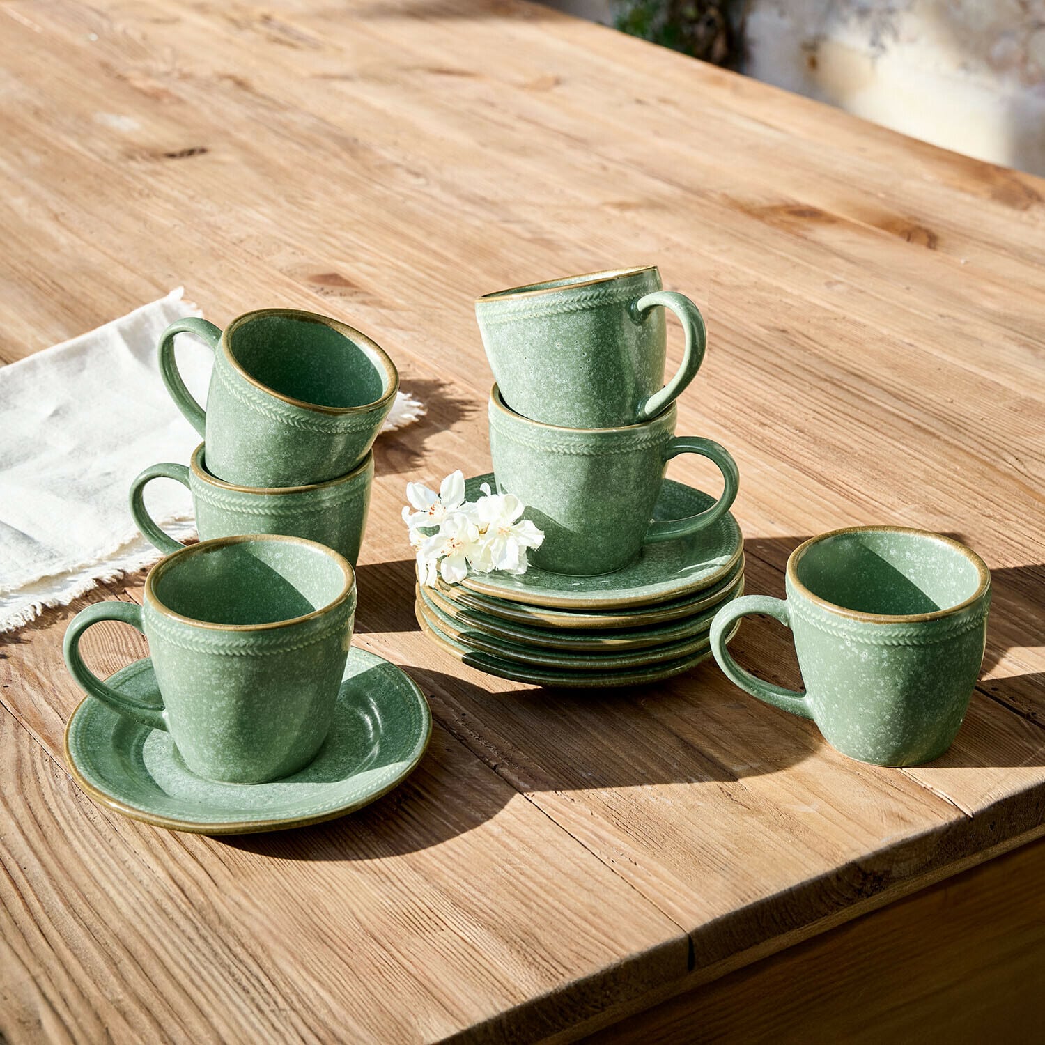 Set di 6 tazze con piattino Norrvik Set di 6 tazze con piattino Norrvik