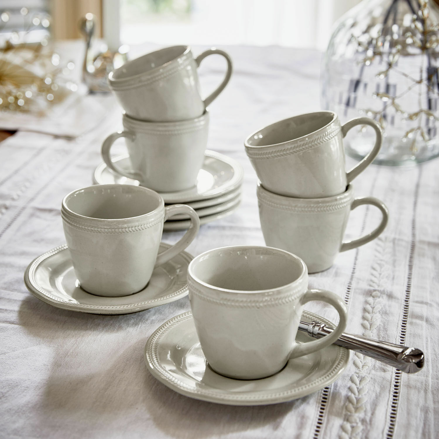 Set di 6 tazze con piattino Norrvik Set di 6 tazze con piattino Norrvik